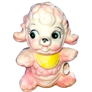 𝅺VINTAGE baby lamb planter, adorable, excellent condition, no chips or cracks